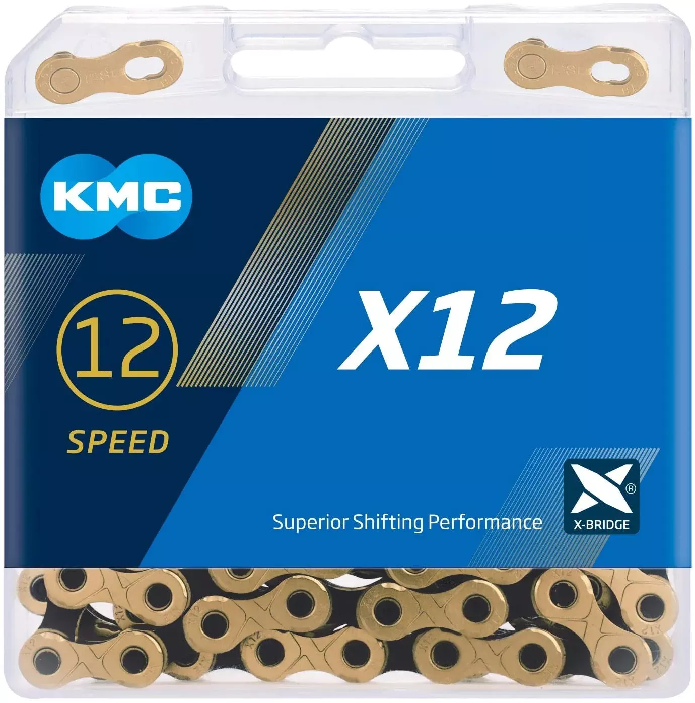 Cadena KMC X12 Velocidades Negro/Dorado