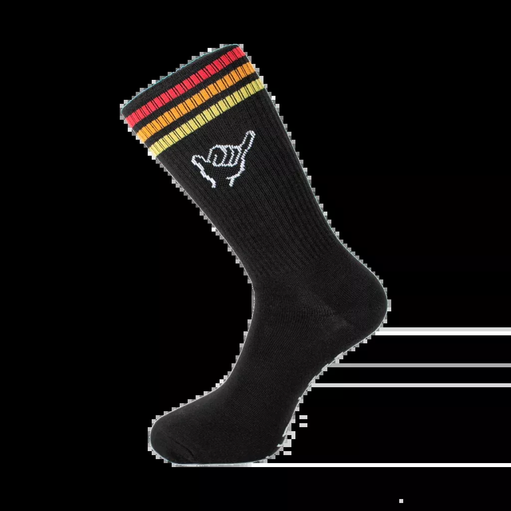 Calcetas Gud Life SHAKA SOCKS STRIPES BLACK