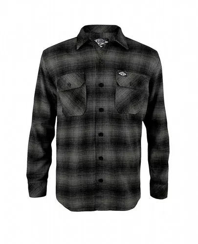 Camisa de franela de alta resistencia Flannel Grey Loose Riders