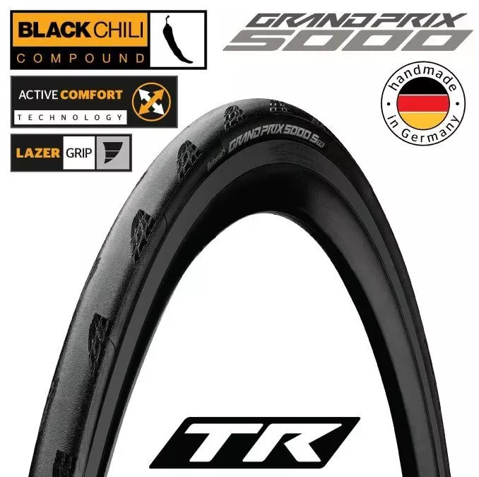 Continental GP5000 S TR 700x30C Folding Tyre Road Black