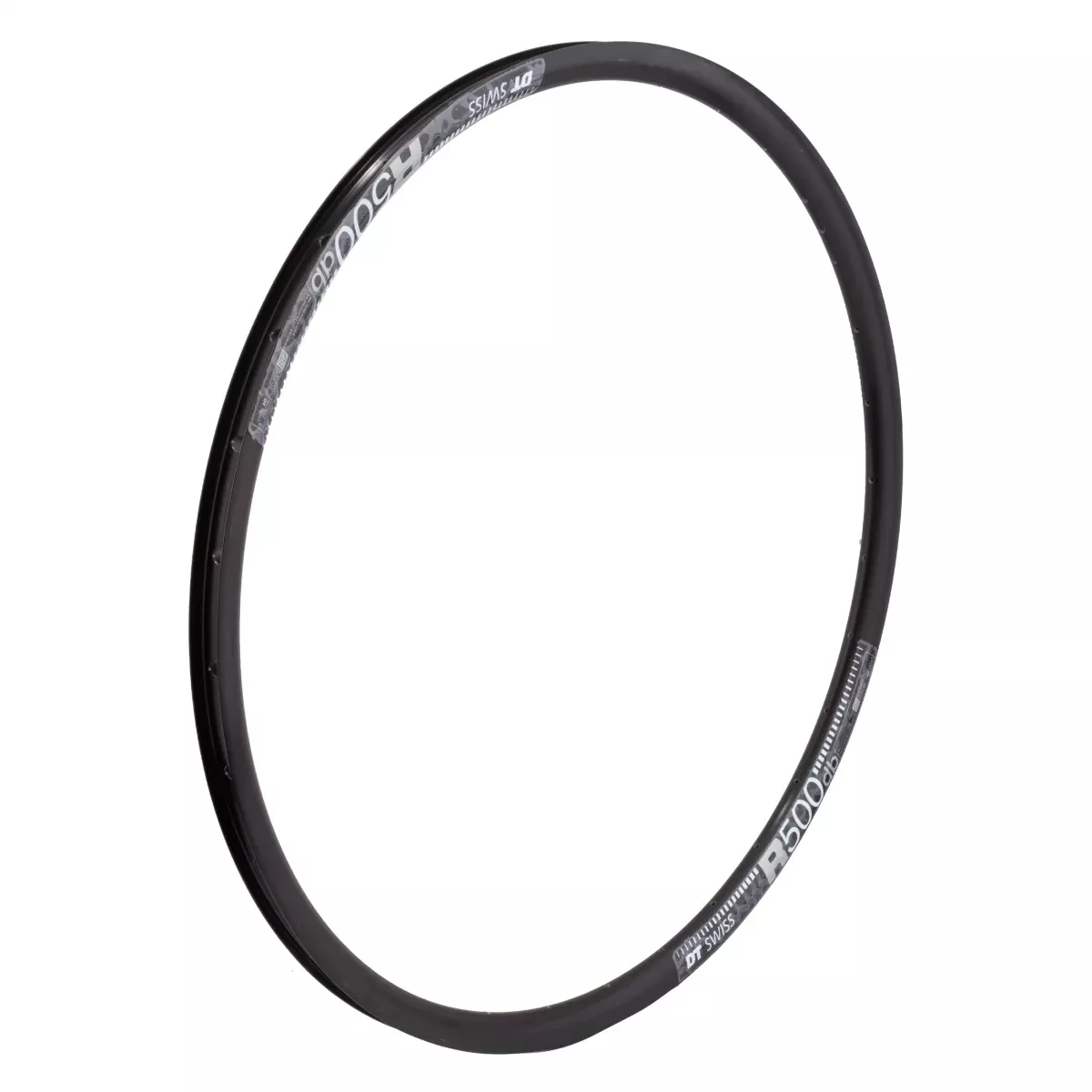 DT Swiss Dt 700C R500 Sleeved 700C Bicycle Rim Black 32H Disc Brake