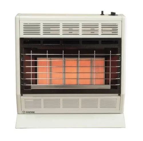 Empire SR30TWLP Infrared Vent-Free 30,000 BTU Propane Heater, Hydraulic Thermostat
