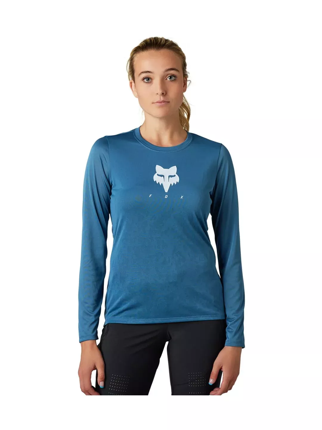 Fox Racing Ranger TruDri LS Women Medium Dark Blue Jersey