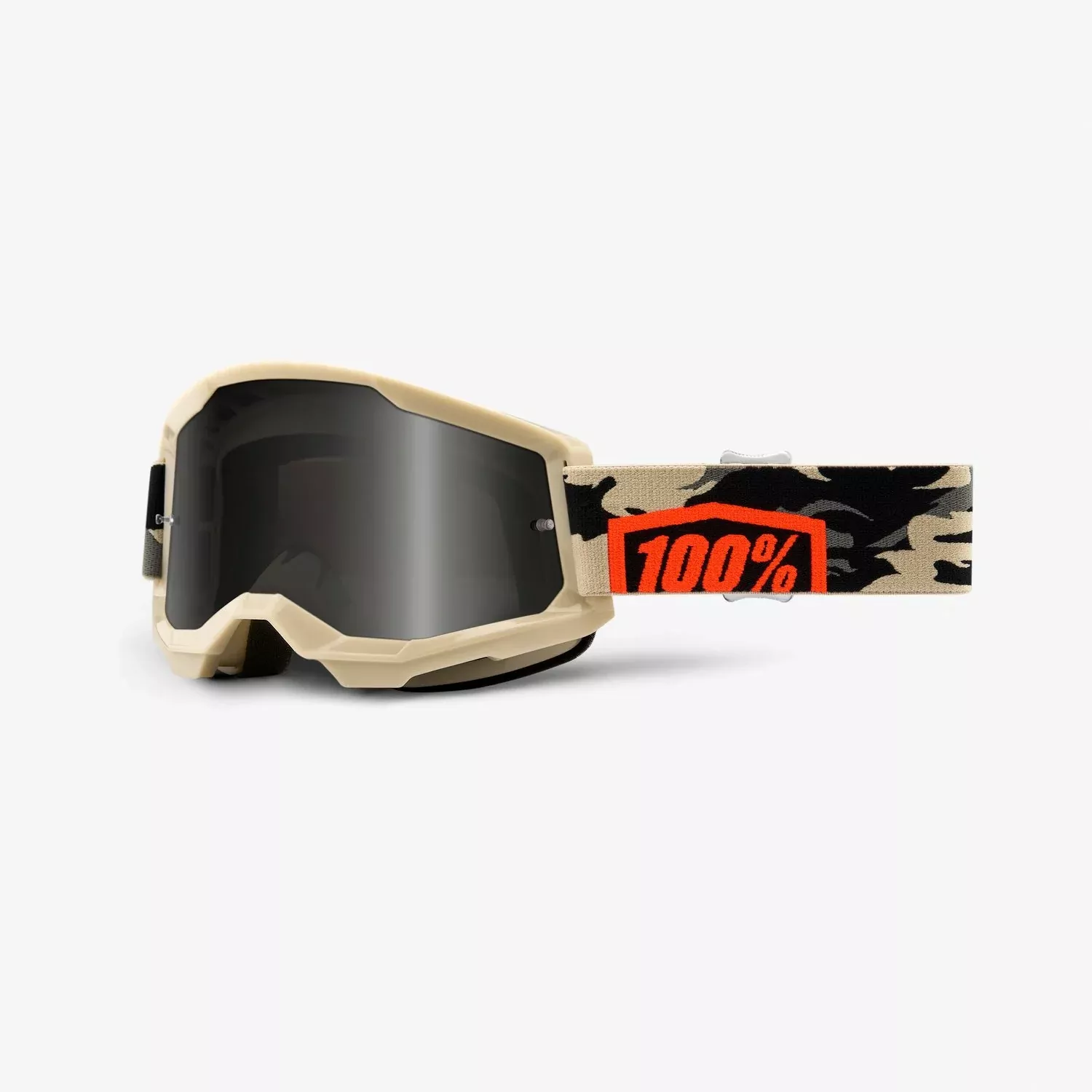 Goggles 100% STRATA 2 SAND KOMBAT - SMOKE LENS