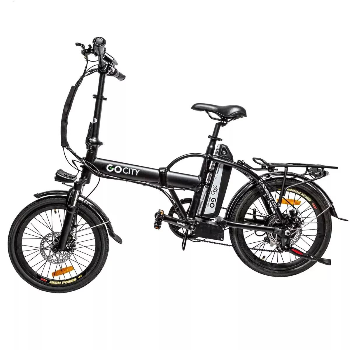 GoPowerBike GoCity 500W 6 Speed Front Suspension Folding Electric Bike