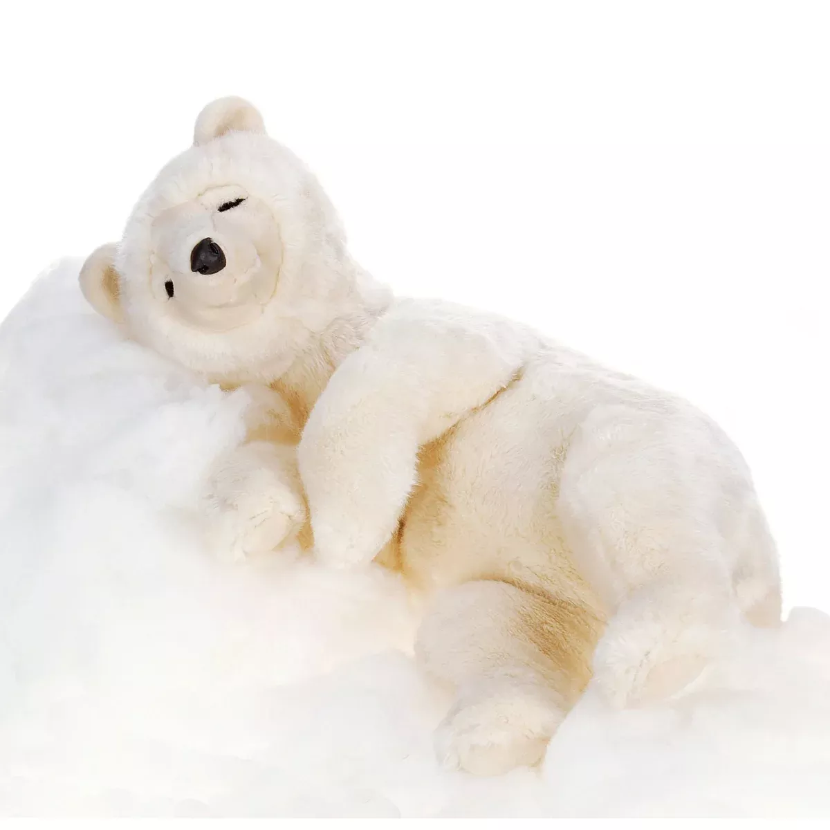 Hansa Creations SLEEPING CREME BEAR 28"L Stuffed Animal Toy 5116