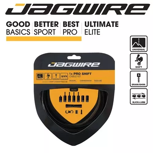 Jagwire 1x Pro Universal Complete Shift Kit Black