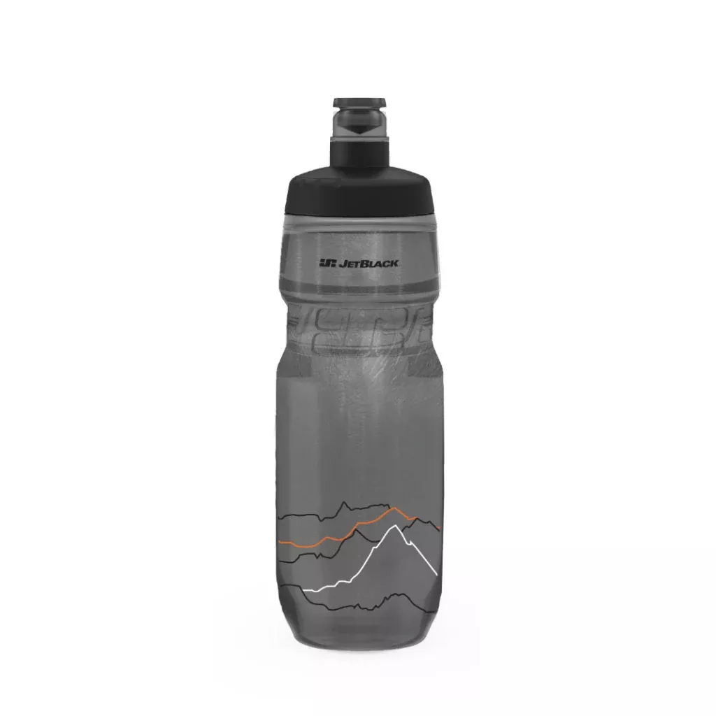JetBlack Bottle Insulated Smoke With Black Lid