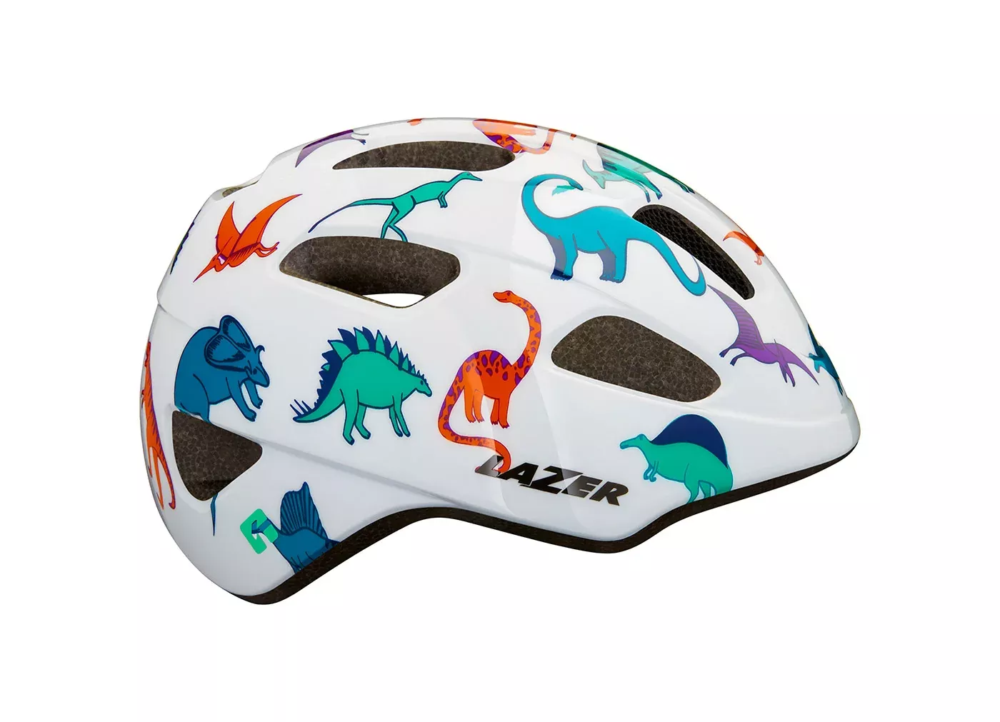 Lazer Toddler Helmet Pnut KinetiCore Dinosaurs White
