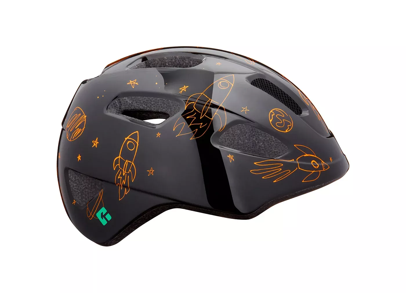 Lazer Toddler Helmet Pnut KinetiCore Flying Rocket Black