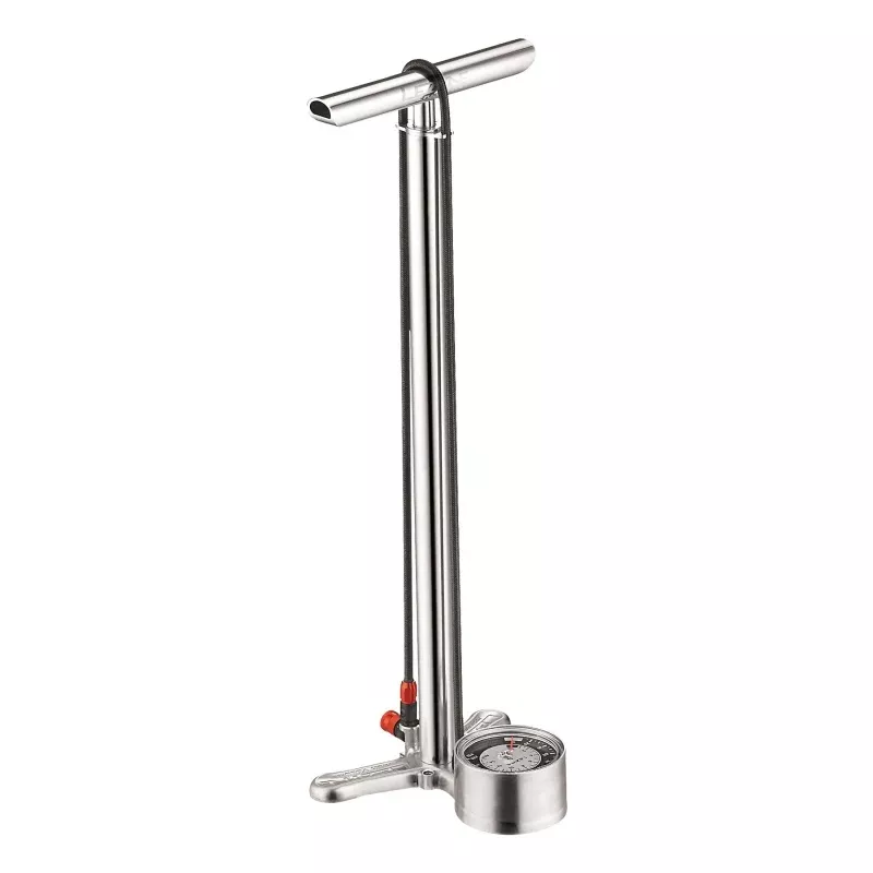 Lezyne CNC Floor Drive Pump: Silver