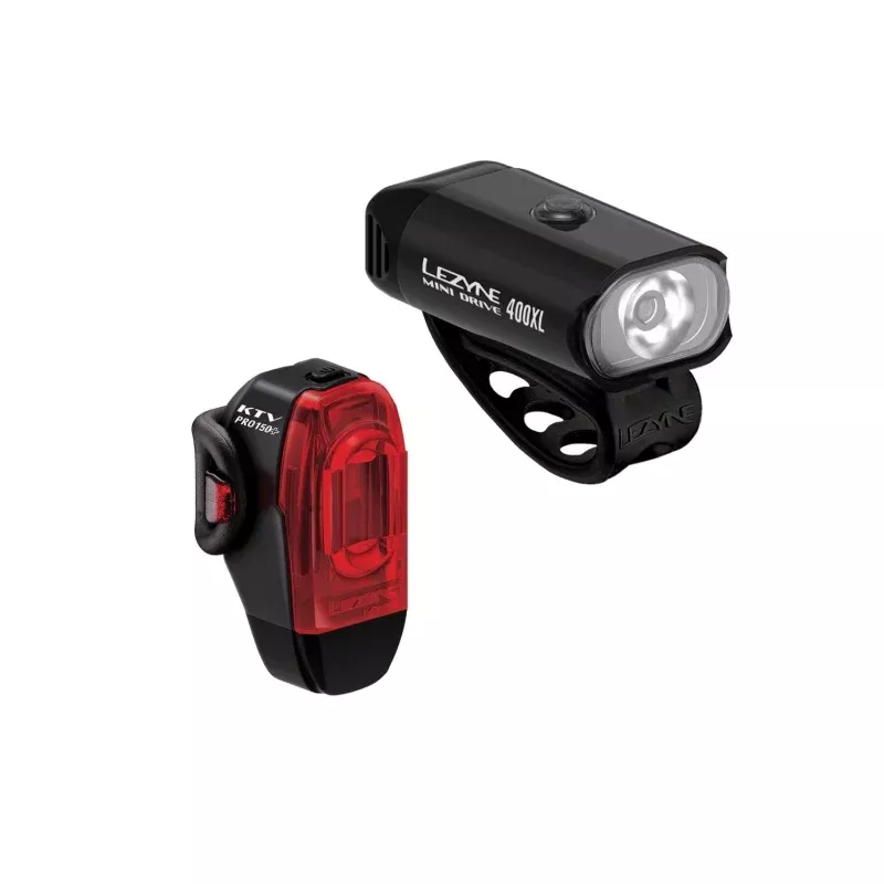 Lezyne Mini Drive 400XL Front / KTV Drive+ Rear Light Set