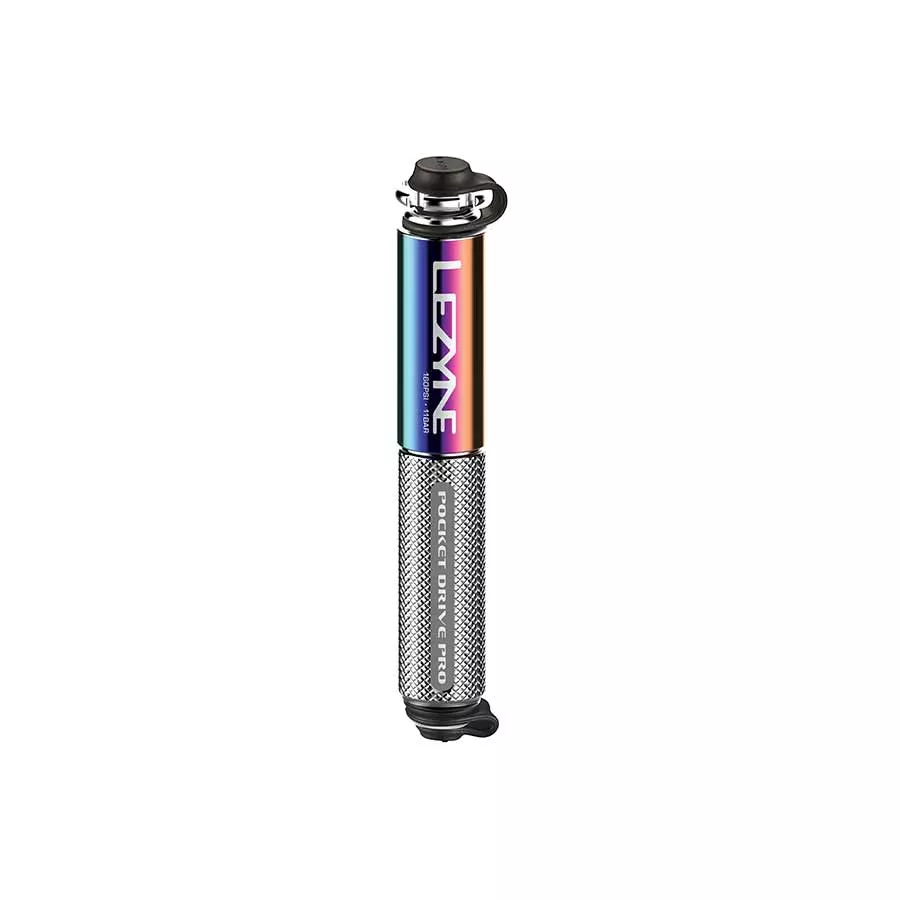 Lezyne Pocket Drive Pro Frame Pump - Neo Metallic