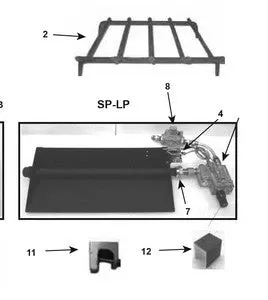 Majestic SP18LP 18" Safety Pilot Hearth Kit, Sand Pan Burners
