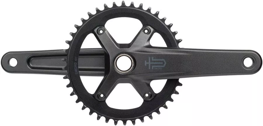 microSHIFT Sword FC-G7000-4270, 1x Crankset - 170mm, 10-Speed, 42t, 110 Asym BCD,24mm Spindle, Black