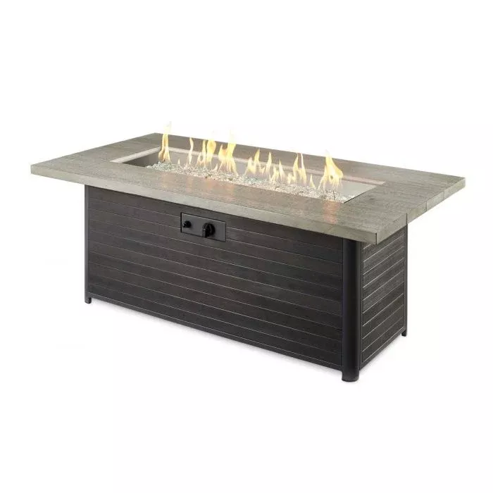 Outdoor GreatRoom 61" CEDAR RIDGE Outdoor Linear Gas Fire Pit Table CR-1242-K