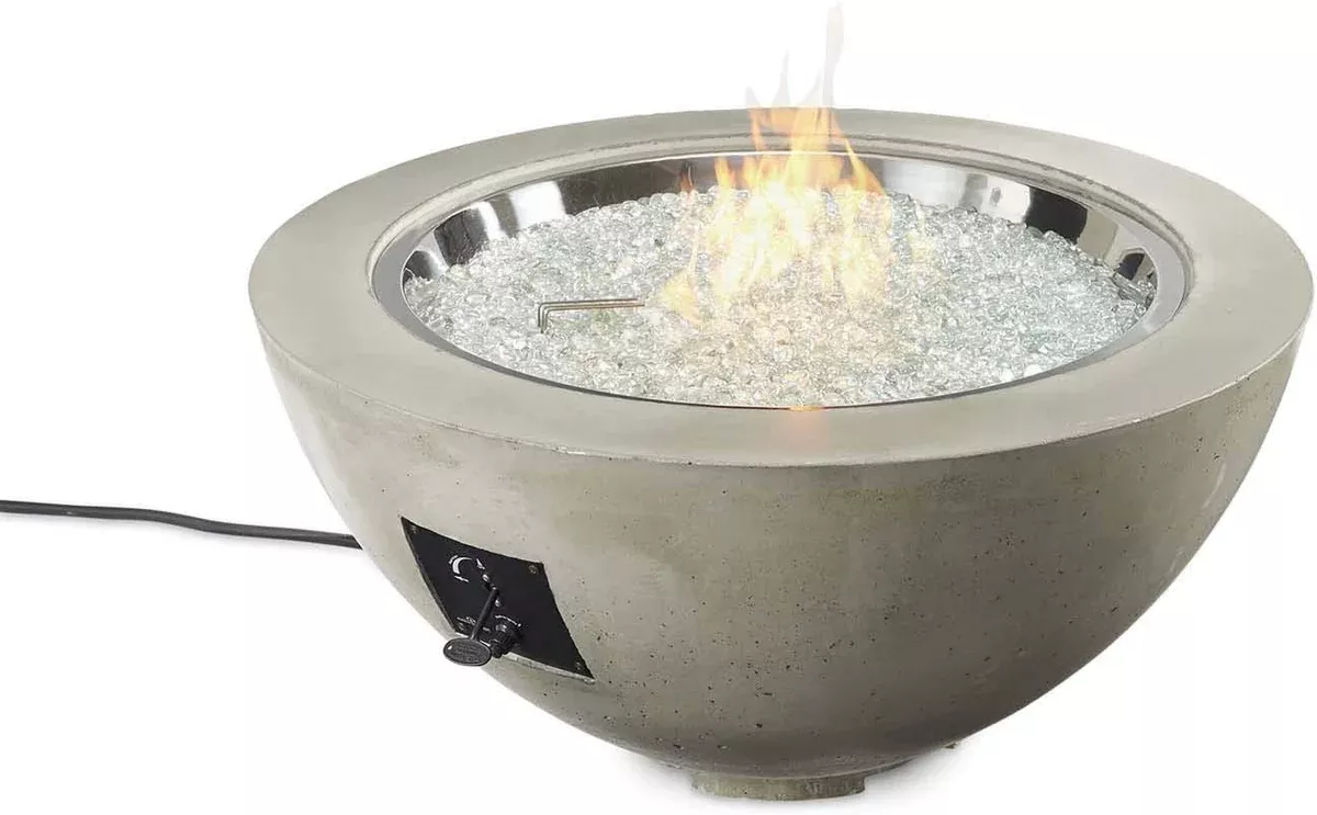 Outdoor GreatRoom CV-30 Cove 30" Gas Fire Pit Bowl, Crystal Fire Burner