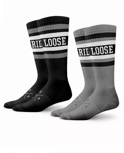 Pack de 2 pares de calcetines Asoc "Grey" Loose Riders
