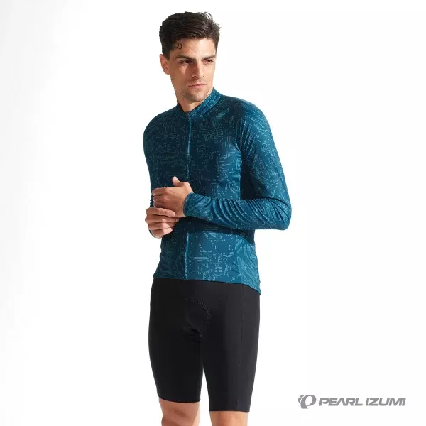 Pearl Izumi Men's Jersey LS Attack Palm Blue