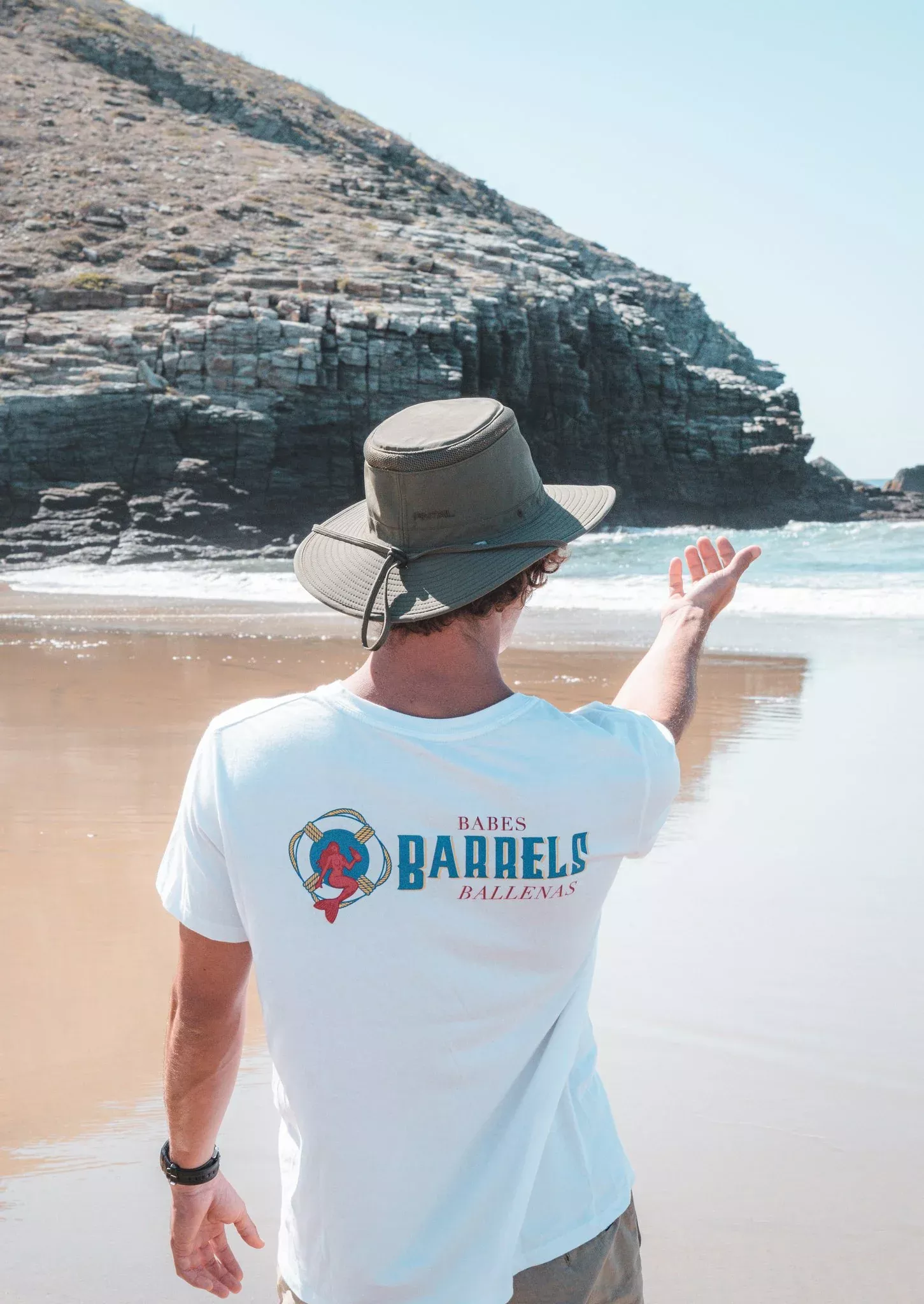 Playera Bapu Barrels Blanca