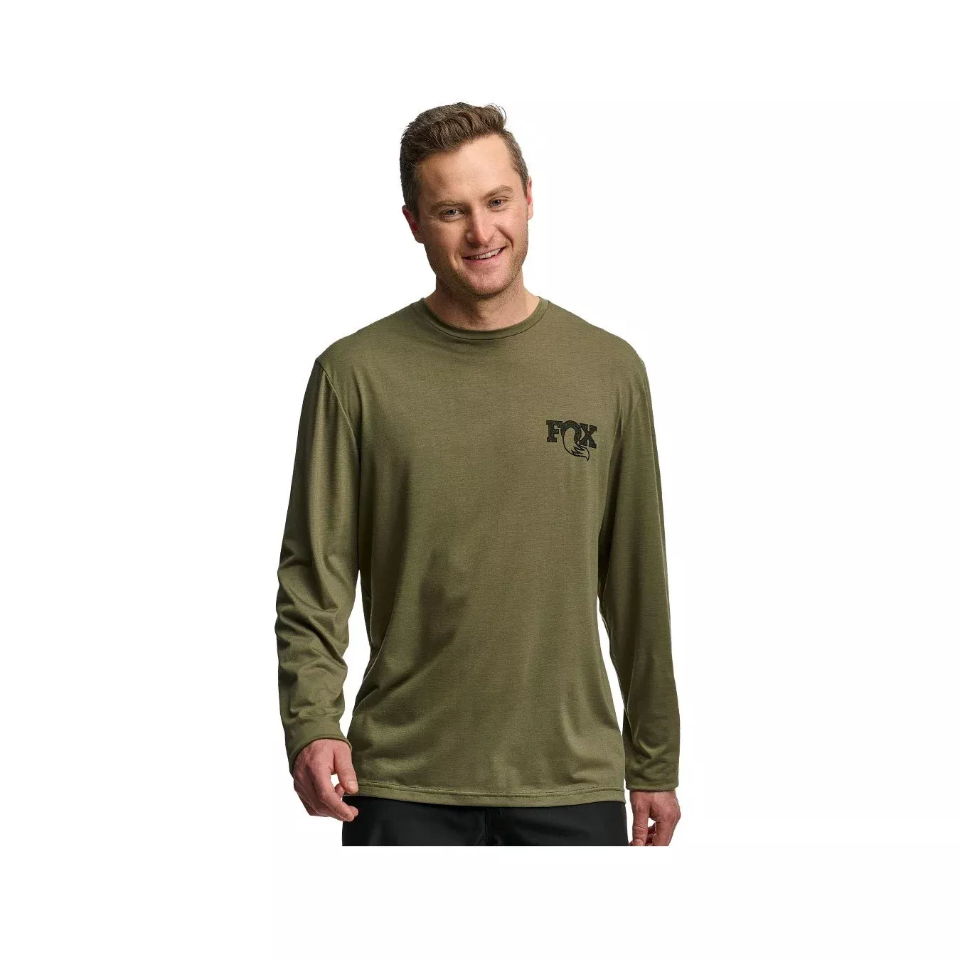 Playera De Manga Larga Fox Verde