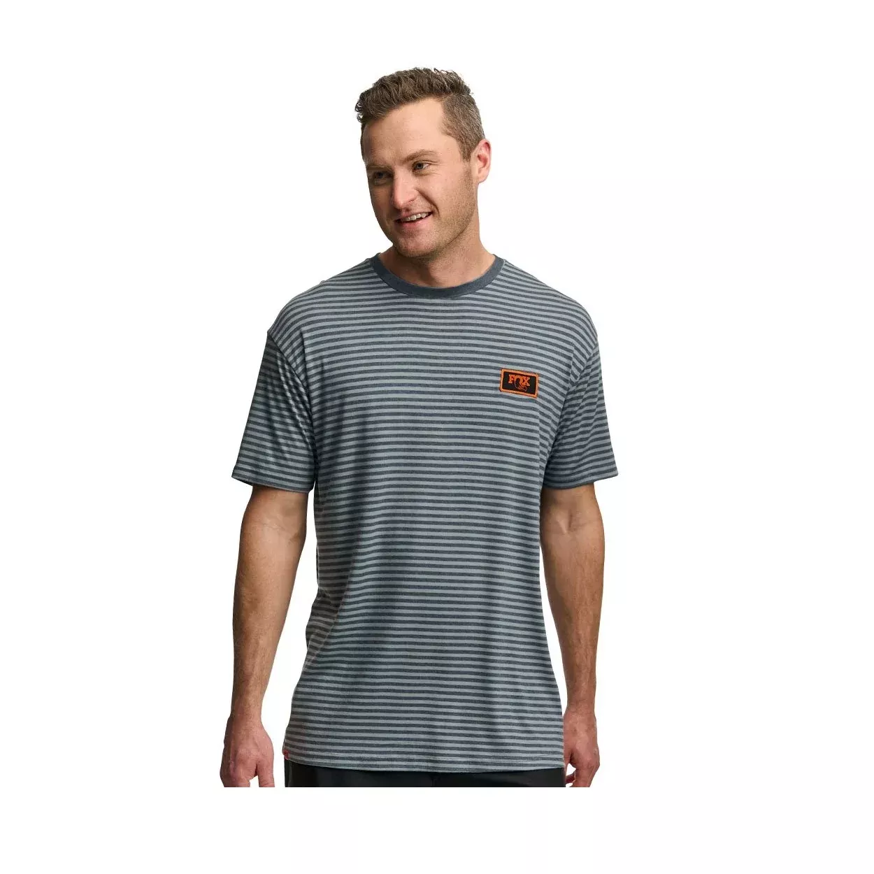 PLAYERA DE RAYAS FOX NEGRO