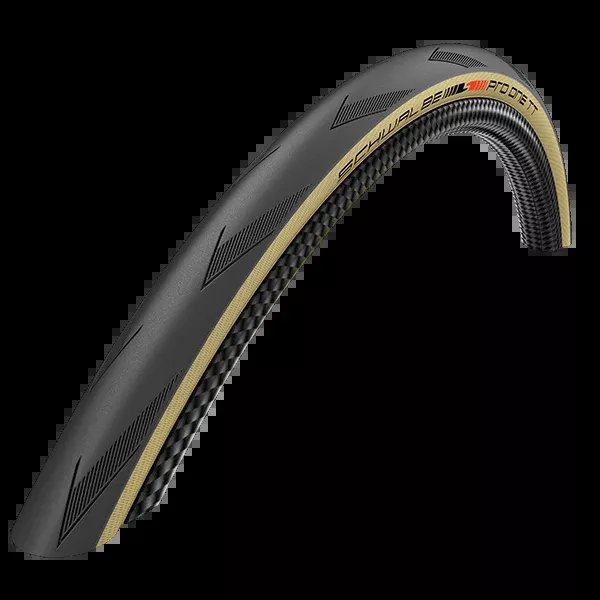 Schwalbe Folding Tyre Pro One TT 700 x 25C AddixRace Cmpd Evo Line TLE Skinwall