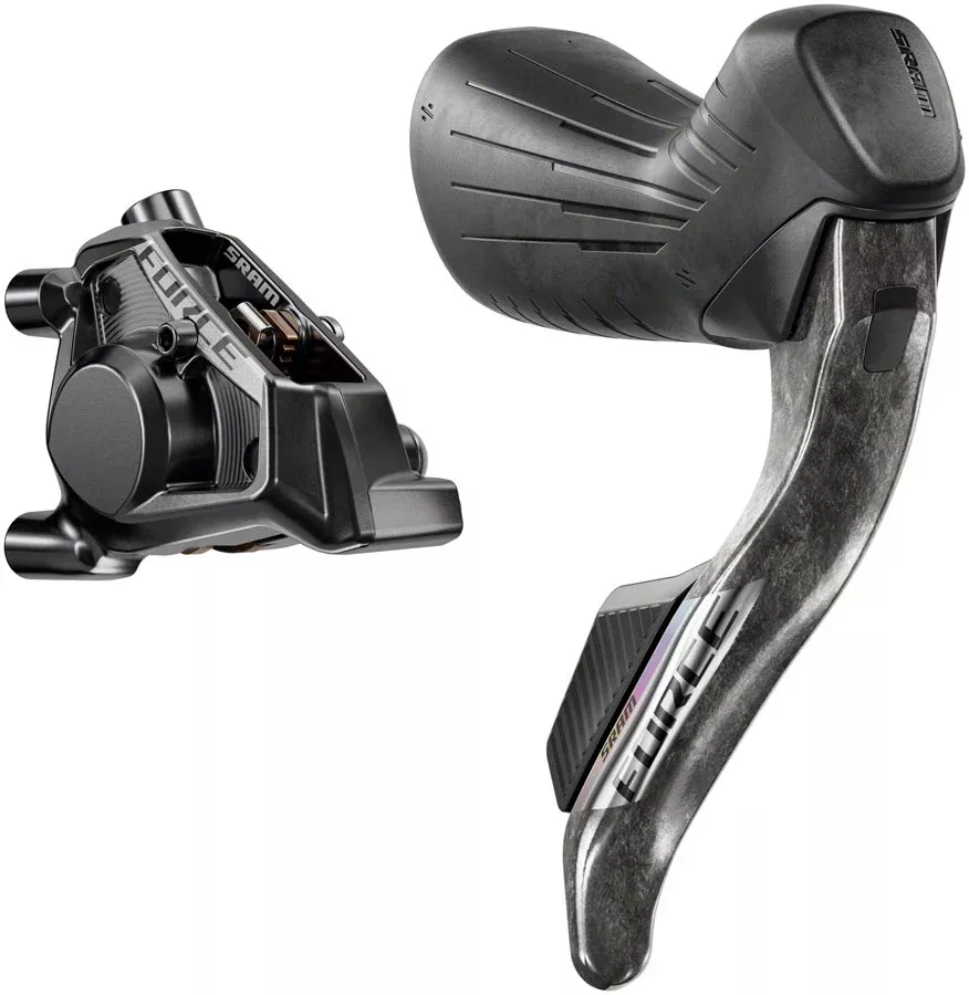 SRAM Force eTap AXS HRD Shift/Brake Lever Hydraulic Disc Caliper - Right/Rear Flat Mount 20mm Offset 1800mm Hose BLK D1