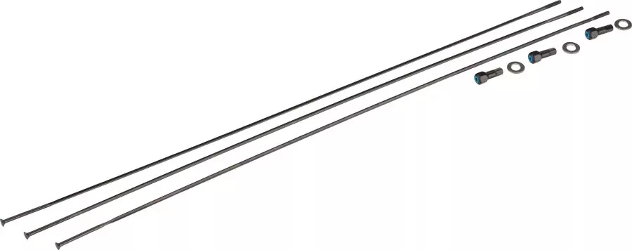 SRAM Spokes/Nipples/Washers 3-pack 298mm CX-Ray Straight-Pull External Black
