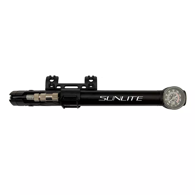 Sunlite Speed Dial Tele Mini PumpAnalog PV/SV 160psi Alloy Black
