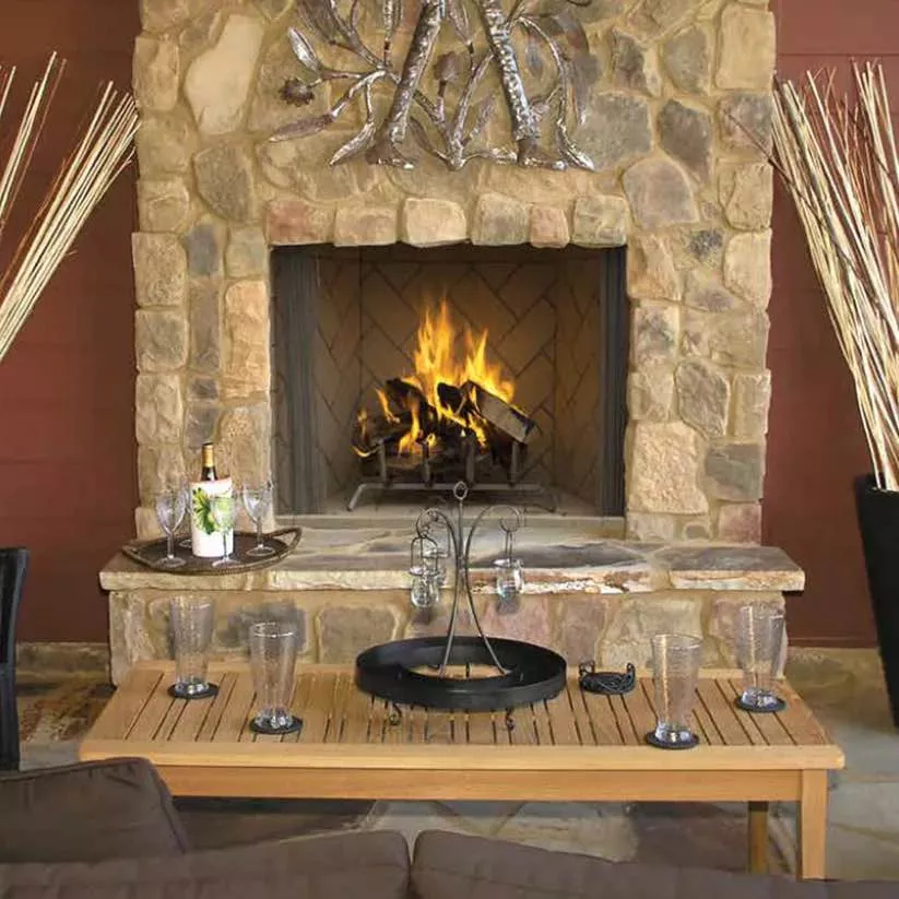 Superior 36" WRE6036 Outdoor Wood Burning Fireplace Fully Insulated Firebox