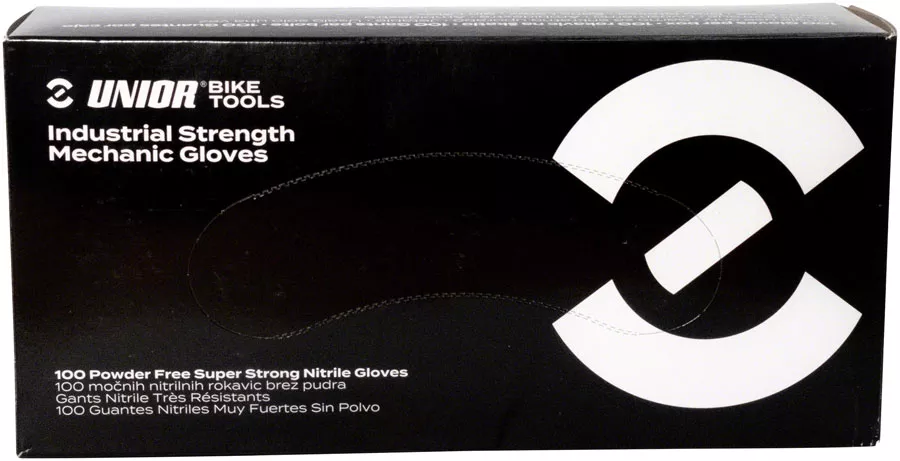 Unior Industrial Strength Nitrile Mechanic Gloves - Box 100