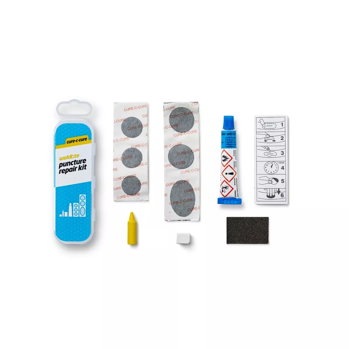 Weldtite Puncture Repair Kit Cure-C-Cure For Road
